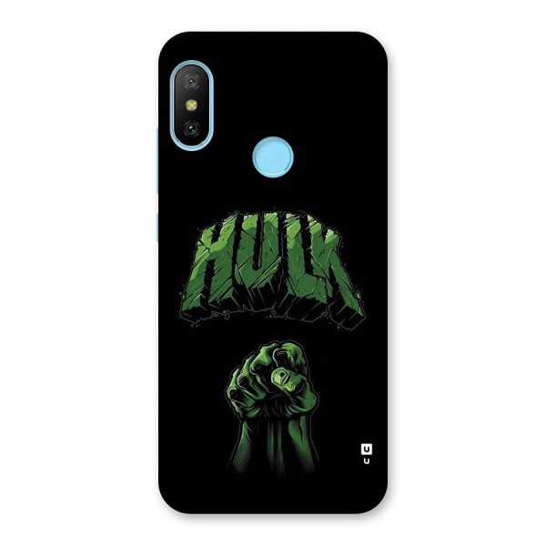 Green Punch Back Case for Redmi 6 Pro