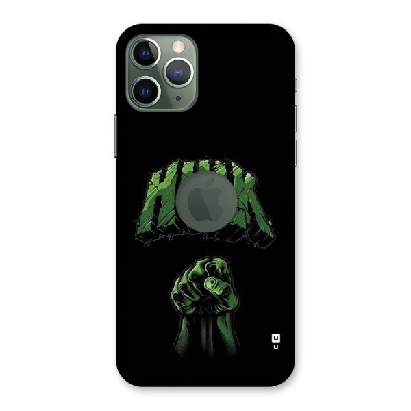 Green Punch Back Case for iPhone 11 Pro Logo Cut