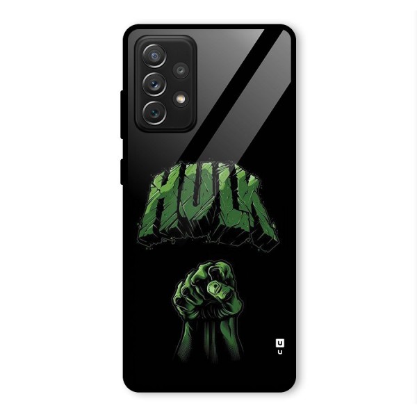 Green Punch Glass Back Case for Galaxy A72