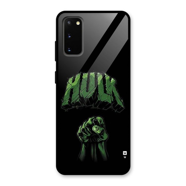 Green Punch Glass Back Case for Galaxy S20