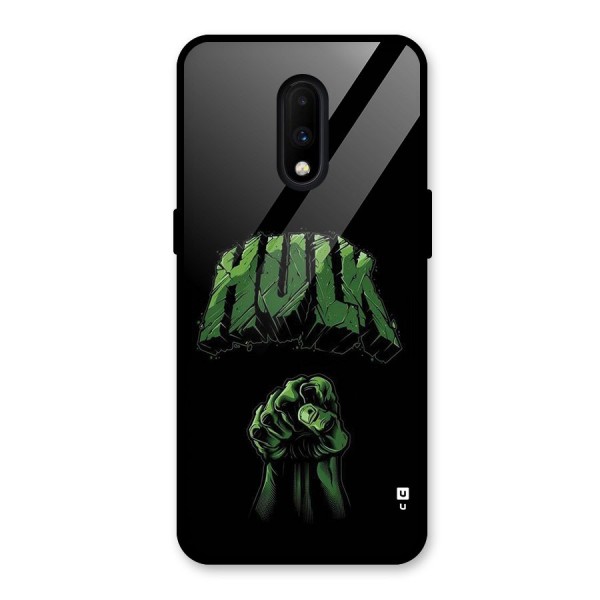 Green Punch Glass Back Case for OnePlus 7