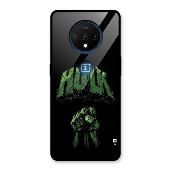 Green Punch Glass Back Case for OnePlus 7T