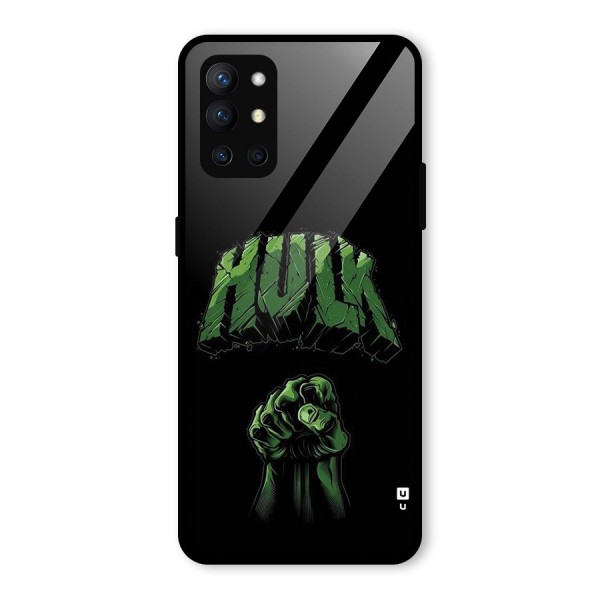 Green Punch Glass Back Case for OnePlus 9R