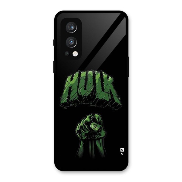 Green Punch Glass Back Case for OnePlus Nord 2 5G