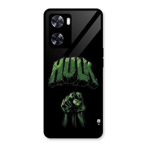 Green Punch Glass Back Case for Oppo A77