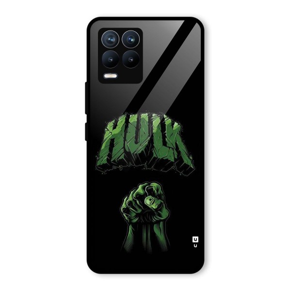 Green Punch Glass Back Case for Realme 8 Pro