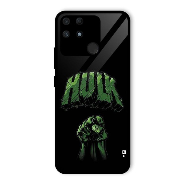 Green Punch Glass Back Case for Realme Narzo 50A
