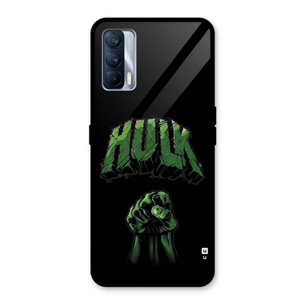 Green Punch Glass Back Case for Realme X7