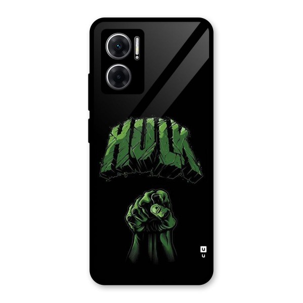 Green Punch Glass Back Case for Redmi 11 Prime 5G