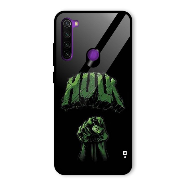 Green Punch Glass Back Case for Redmi Note 8
