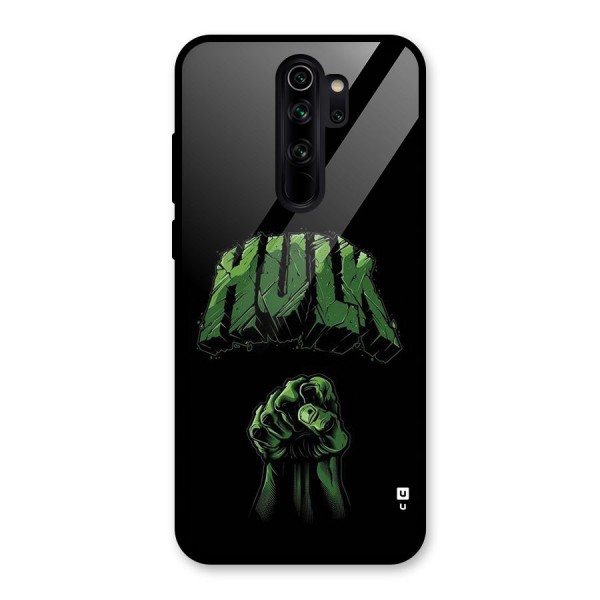 Green Punch Glass Back Case for Redmi Note 8 Pro