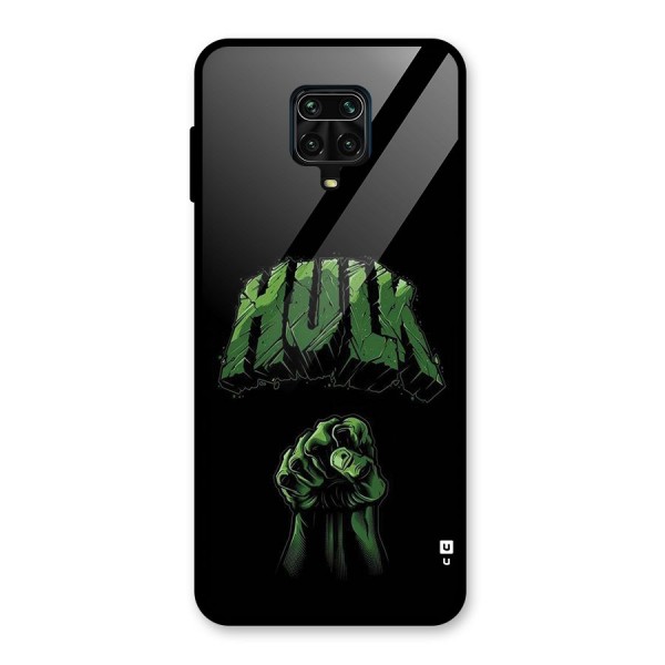 Green Punch Glass Back Case for Redmi Note 9 Pro Max