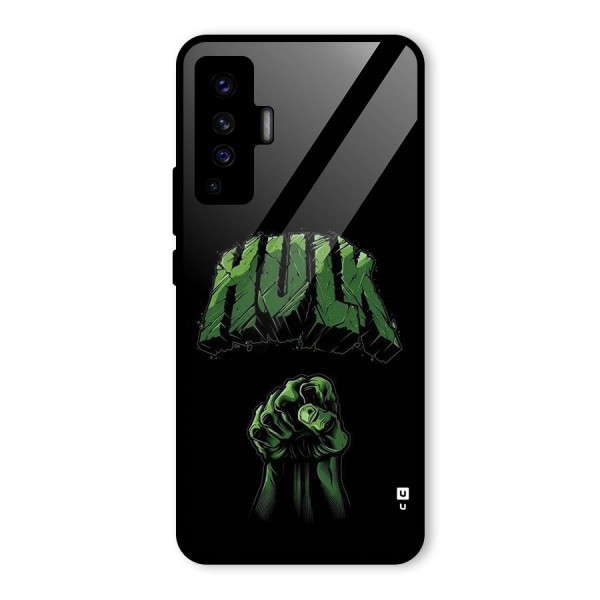 Green Punch Glass Back Case for Vivo X50