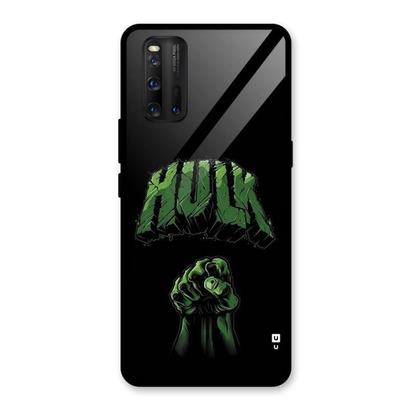 Green Punch Glass Back Case for Vivo iQOO 3