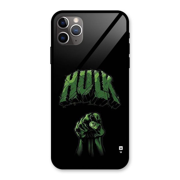 Green Punch Glass Back Case for iPhone 11 Pro Max