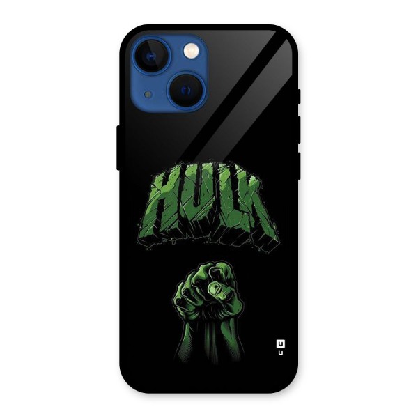 Green Punch Glass Back Case for iPhone 13 Mini