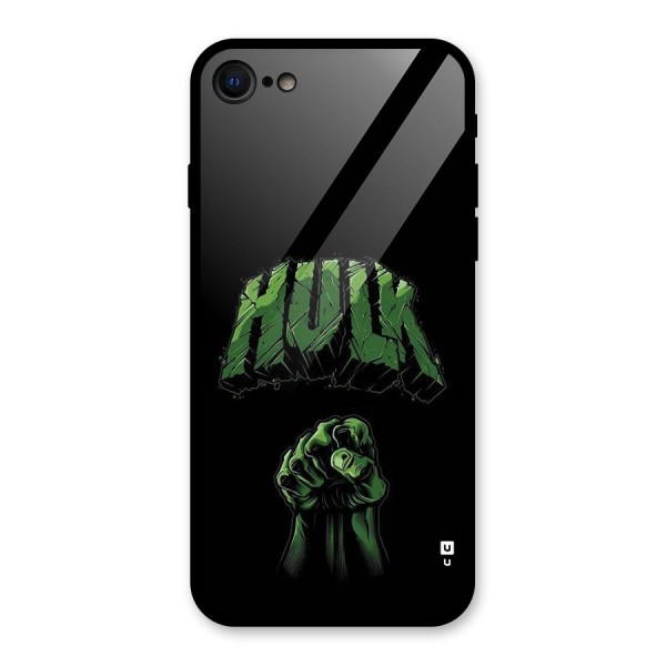 Green Punch Glass Back Case for iPhone SE 2020