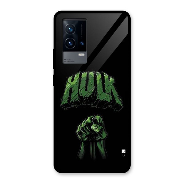 Green Punch Glass Back Case for iQOO 9 5G