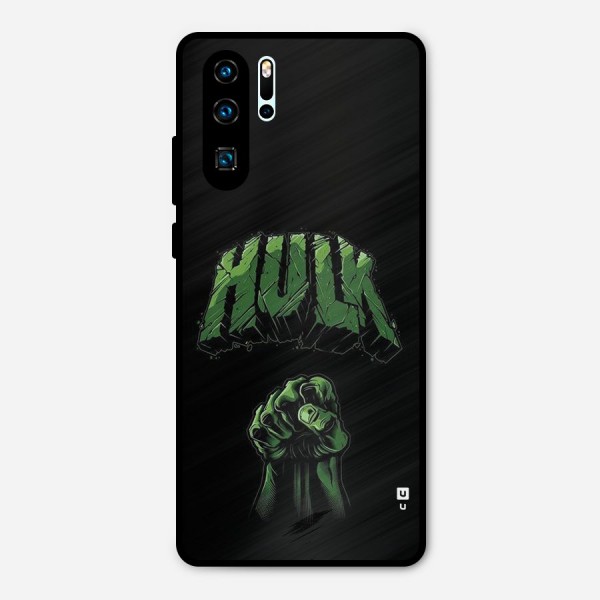 Green Punch Metal Back Case for Huawei P30 Pro