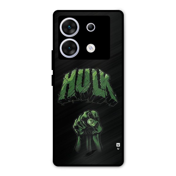 Green Punch Metal Back Case for Infinix Zero 30 5G