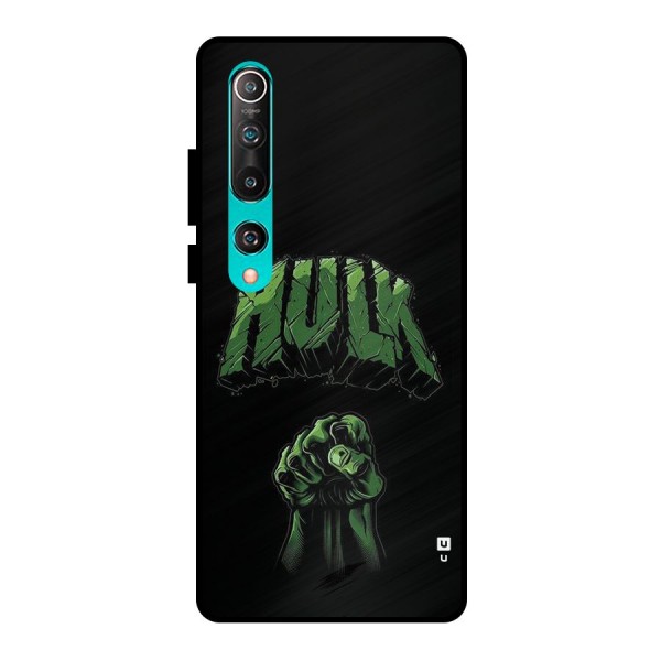 Green Punch Metal Back Case for Mi 10