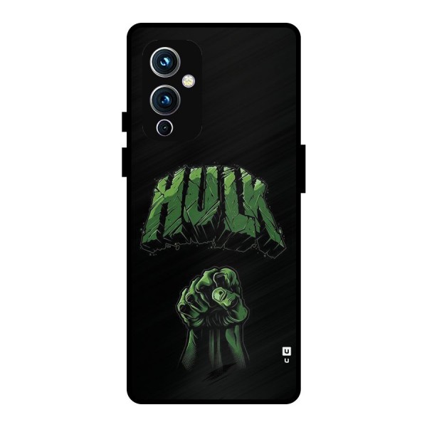Green Punch Metal Back Case for OnePlus 9