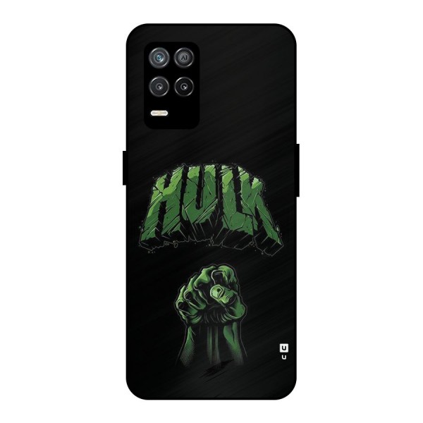 Green Punch Metal Back Case for Realme 9 5G