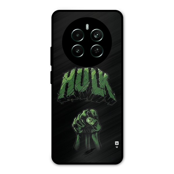 Green Punch Metal Back Case for Realme Narzo 70 Pro