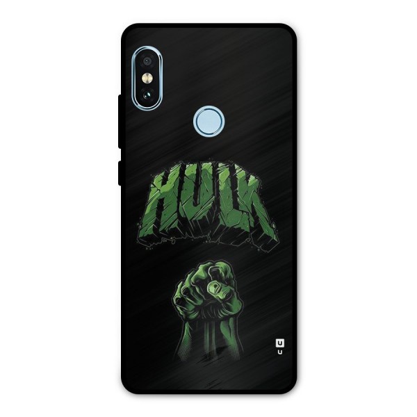 Green Punch Metal Back Case for Redmi Note 5 Pro