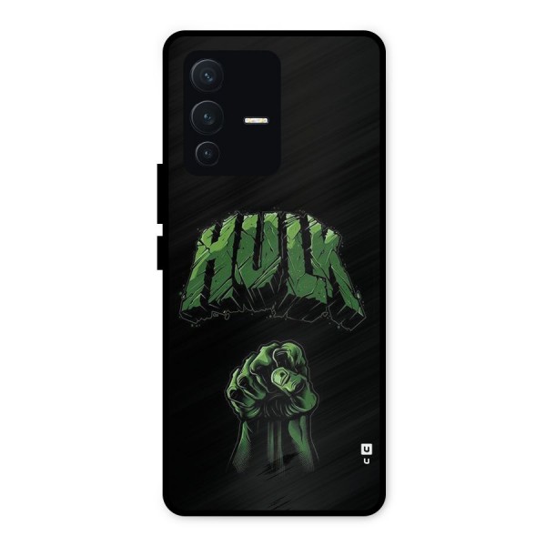 Green Punch Metal Back Case for Vivo V23 5G