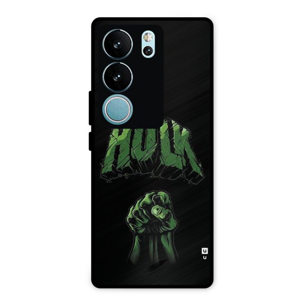 Green Punch Metal Back Case for Vivo V29