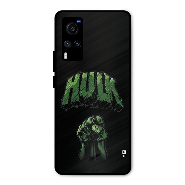 Green Punch Metal Back Case for Vivo X60