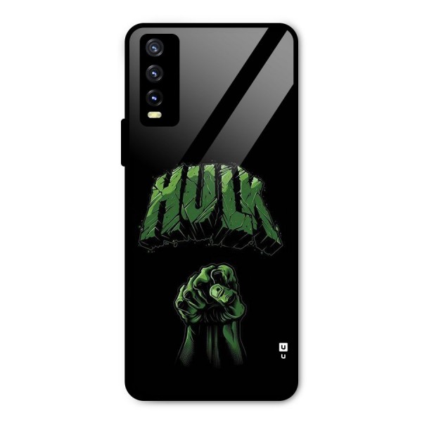 Green Punch Metal Back Case for Vivo Y20i
