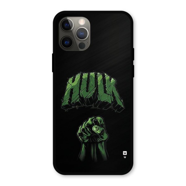 Green Punch Metal Back Case for iPhone 12 Pro