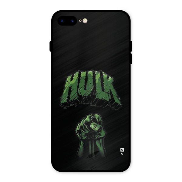 Green Punch Metal Back Case for iPhone 7 Plus