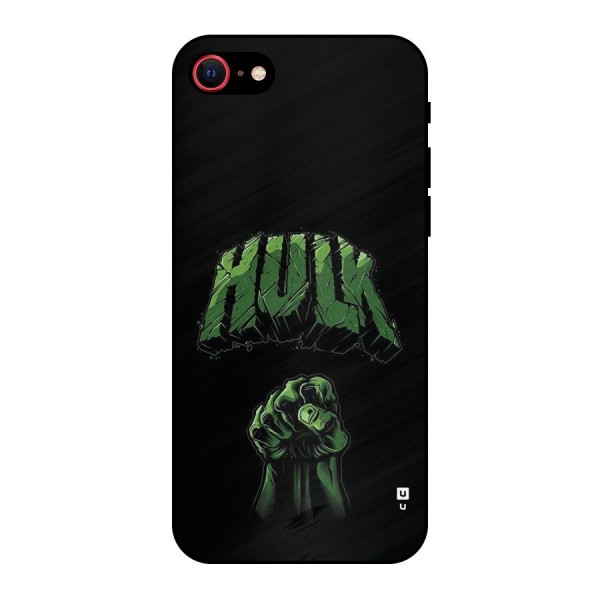 Green Punch Metal Back Case for iPhone SE 2022