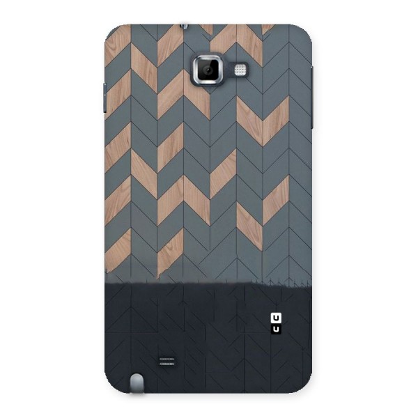 Greyish Wood Design Back Case for Galaxy Note