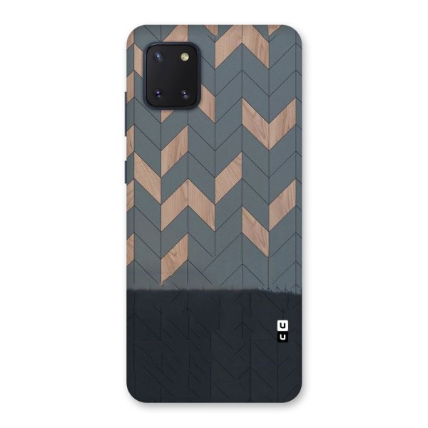Greyish Wood Design Back Case for Galaxy Note 10 Lite