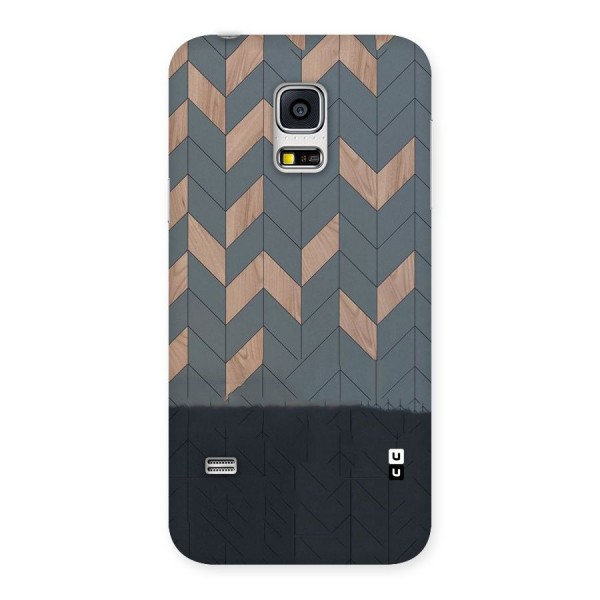 Greyish Wood Design Back Case for Galaxy S5 Mini