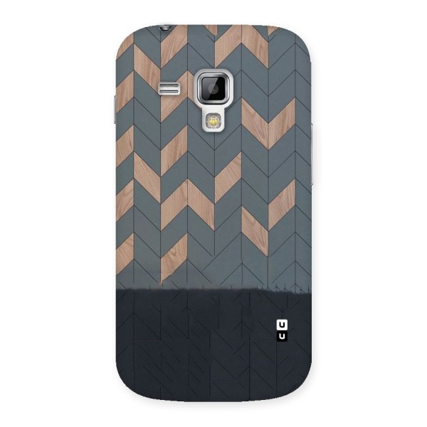 Greyish Wood Design Back Case for Galaxy S Duos