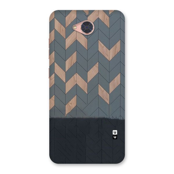 Greyish Wood Design Back Case for Gionee S6 Pro