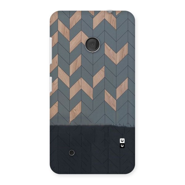 Greyish Wood Design Back Case for Lumia 530