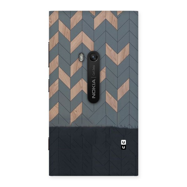 Greyish Wood Design Back Case for Lumia 920