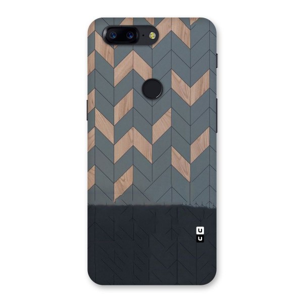 Greyish Wood Design Back Case for OnePlus 5T