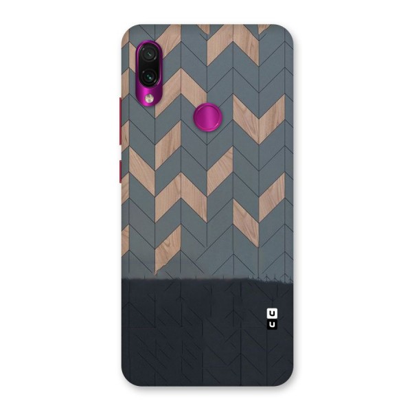 Greyish Wood Design Back Case for Redmi Note 7 Pro