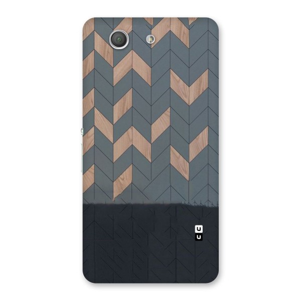 Greyish Wood Design Back Case for Xperia Z3 Compact