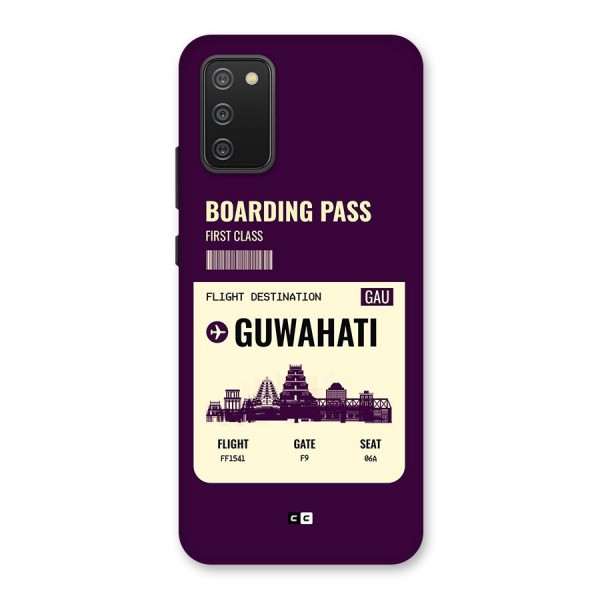 Guwahati Boarding Pass Back Case for Galaxy M02s