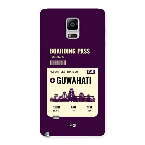 Guwahati Boarding Pass Back Case for Galaxy Note 4
