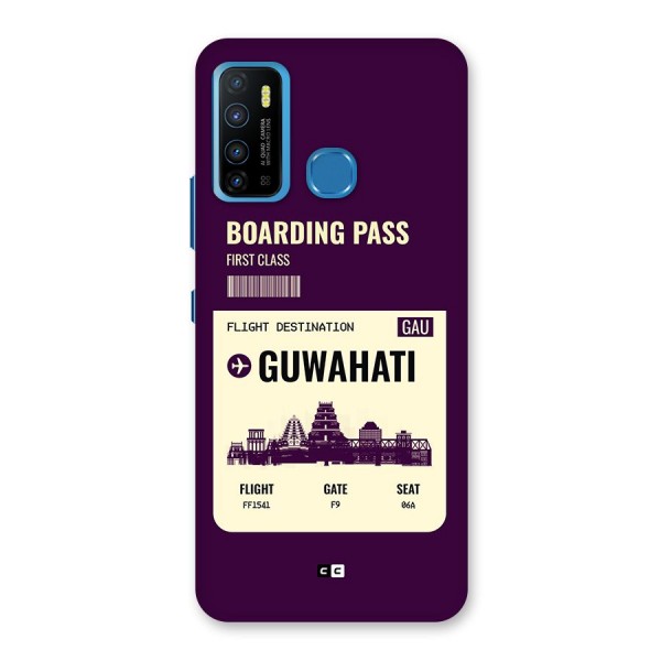 Guwahati Boarding Pass Back Case for Infinix Hot 9