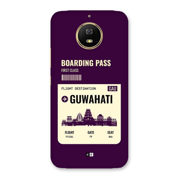 Guwahati Boarding Pass Back Case for Moto G5s